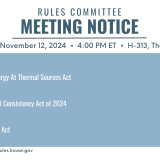 Blue graphic listing the measures the Committee is considering this week